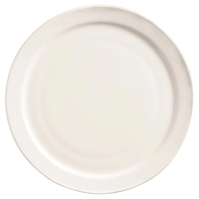 Assiette ronde à bord étroit 9" - Porcelana