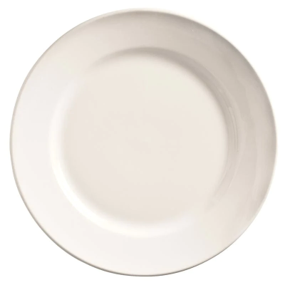Assiette ronde à bord large 9" - Porcelana