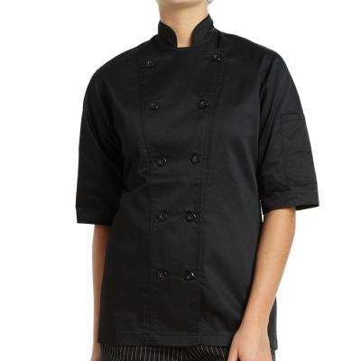 Veste de chef pour femme petit Miso - Noir