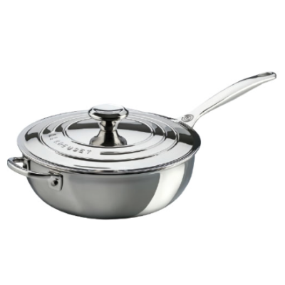 Sauteuse du chef en acier inoxydable avec couvercle 3,3 L