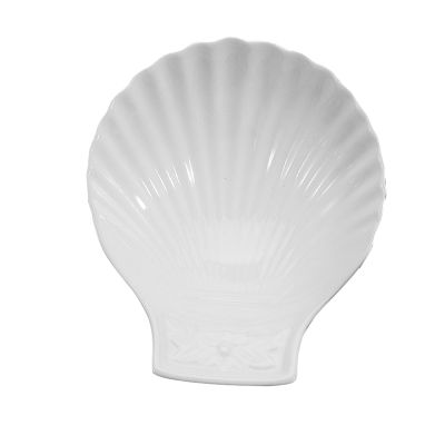Assiette à coquille St-Jacques en porcelaine 6,75"