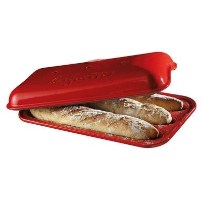 Moule de cuisson à baguettes en céramique 19"