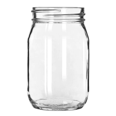 Verre de style pot Mason 16 oz