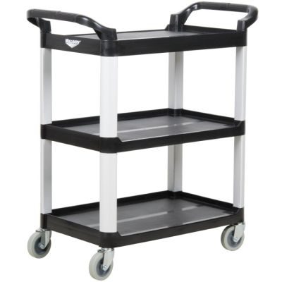 Chariot utilitaire en polypropylène 40,25" x 20" - Noir