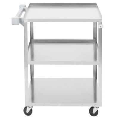 Chariot utilitaire en acier inoxydable pour charge moyenne 27,5" x 15,5"