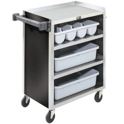 Chariot à desservir en acier inoxydable 27,5" x 15,5"