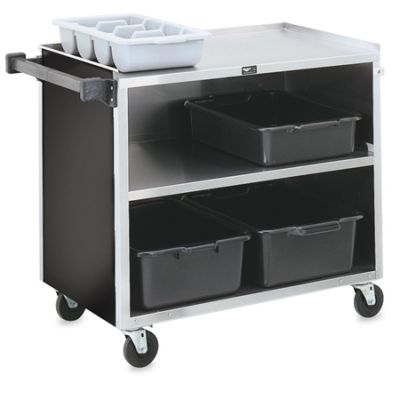Chariot à desservir en acier inoxydable 39,25" x 21"