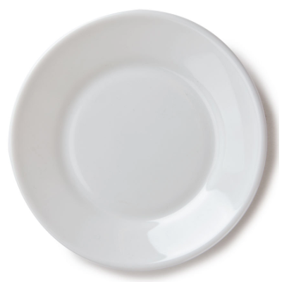 Assiette ronde 6" - Opal Restaurant White