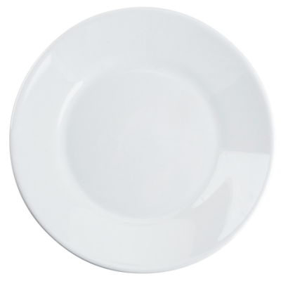 Assiette ronde 9" - Opal Restaurant White