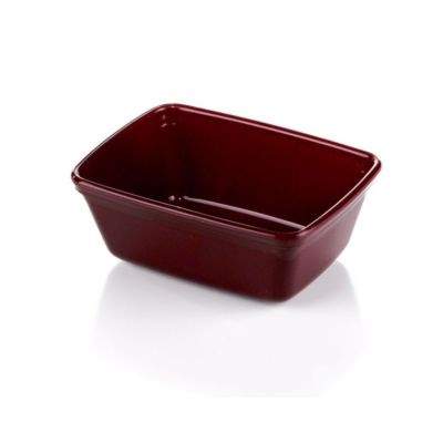 Bol rectangulaire réutilisable 6 oz. bourgogne (100 pièces)