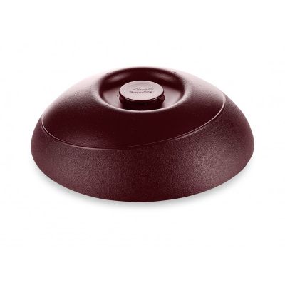 Couvre-assiettes en plastique isolants Allure - Bourgogne (caisse de 12)