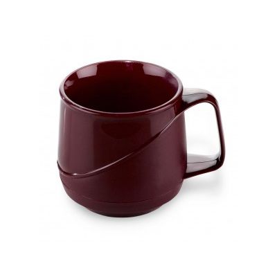 Mugs en plastique isolants Allure 8 oz - Bourgogne (48/cs)