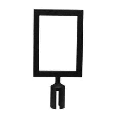 Cadre pour poteau de contrôle de foule - Noir