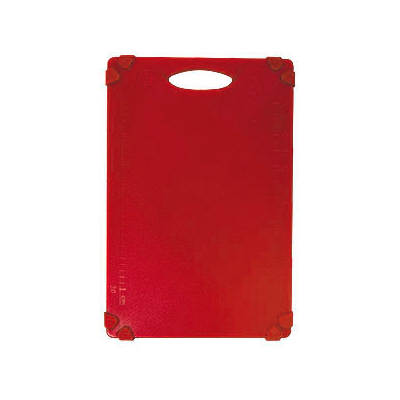 Planche à découper en polyéthylène 18" x 12" - Rouge