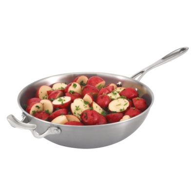 Wok en acier inoxydable Miramar 12"