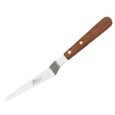 Spatule à pâtisserie coudée en acier inoxydable 5"