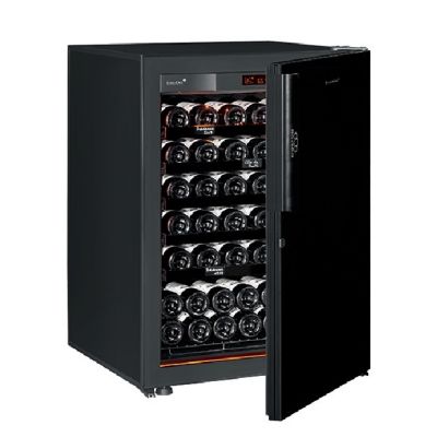 Cellier Revelation 1 température, 1 porte piano noire - 75 bouteilles