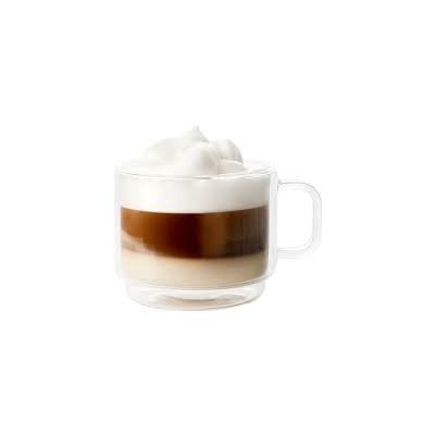 Ensemble de deux tasses à café latté double paroi empilable 17 oz