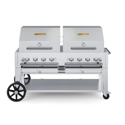 BBQ mobile au gaz naturel avec couvercles 60"