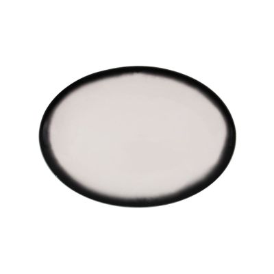 Assiette ovale 35 cm - Caviar Granite  