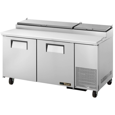 Table de préparation à pizza réfrigérée 67" - 18 bacs