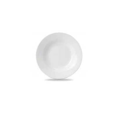 Assiette à soupe 9" blanche Crown
