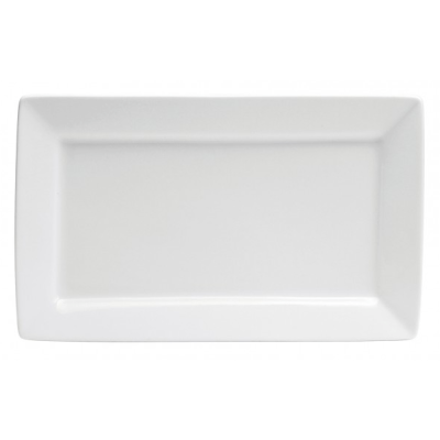 Assiette rectangulaire 11,4" x 7" - Bright White Ware