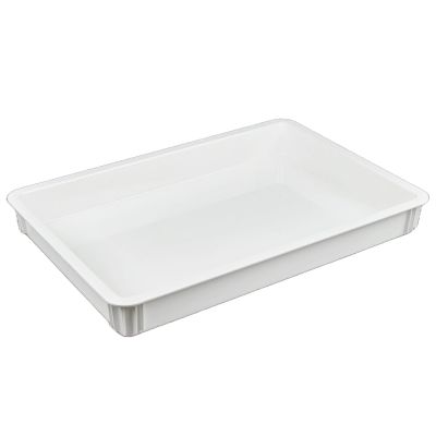 Récipient à boules de pâte 26" x 18" x 3" - Blanc