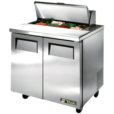 Table de préparation à salade réfrigérée 36" - 8 bacs