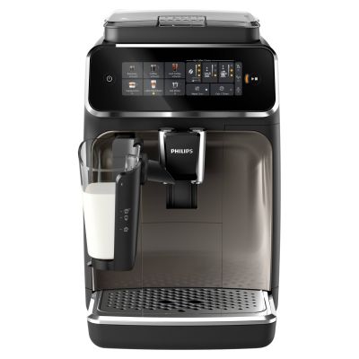 Machine à café automatique série 3300 avec LatteGo - Noir/Chrome