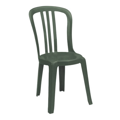 Chaise en résine Miami Bistro - Vert amazone