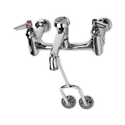 Robinet Mural T&S avec Supports