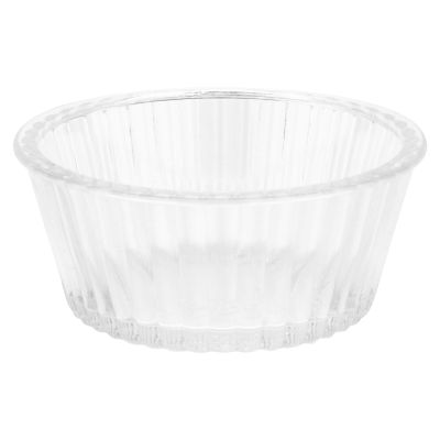 Récipient à condiment en plastique à cannelures 4 oz - Transparent