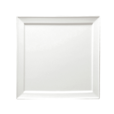 Assiette carré en porcelaine 10,25'' - Buffalo