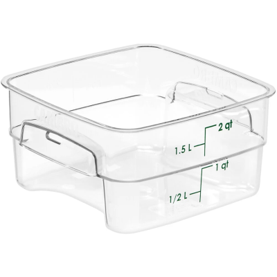 8 Qt. CamSquare FreshPro Graduated Polycarbonate Food Storage Container - Clear