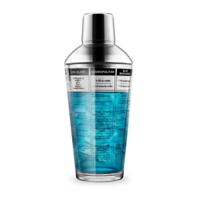 Mélangeur à cocktail en verre et en acier inoxydable 16 oz