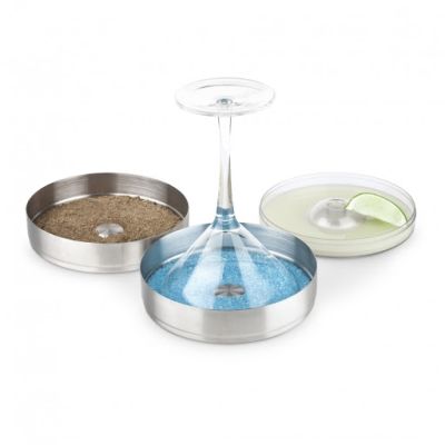 Récipients en acier inoxydable à givrage de verre avec couvercle