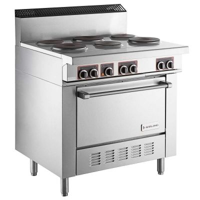 36" Range, 6 Sealed Elements, Convection Oven 240 V