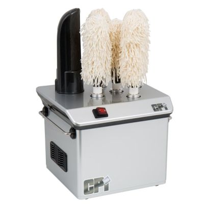 Séchoir et polisseur à verre à 5 brosses - Noir