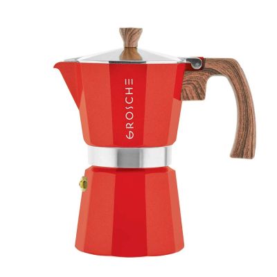 Cafetière italienne en aluminium 9 tasses Milano - Rouge