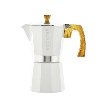 Cafetière italienne en aluminium 6 tasses Milano - Blanc
