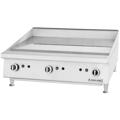 48" Propane Gas Chrome-Plated Countertop Griddle - 112,000 BTU