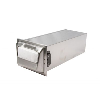 Distributeur de serviette de table encastrable en acier inoxydable (750 unités)