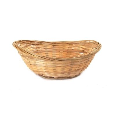 Panier en bambou ovale 7" x 5" - Naturel