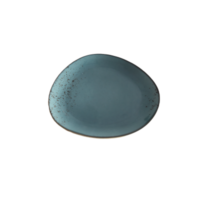 Assiette triangulaire 10,25" - Nouveau Bleu