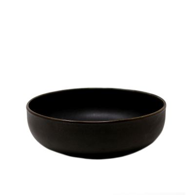 Bol rond et profond forme coupe 8.4" - Noir