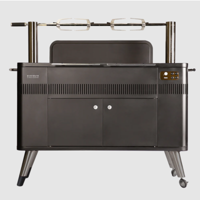 Charcoal grill with rotisserie – Black 