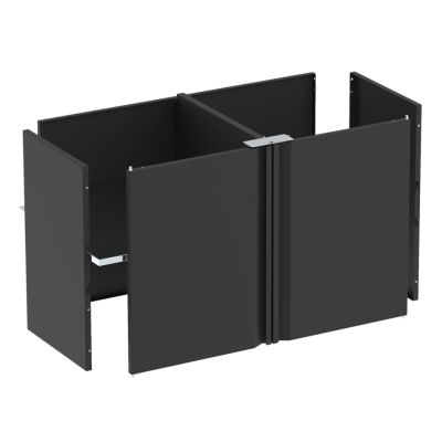 Ensemble portes et fond pour meuble Felix - Noir