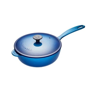 Sauteuse en fonte émaillée avec couvercle 2 L - Bleuet