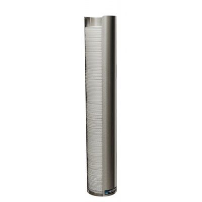 Distributeur à couvercles pour verres de 12-24 oz en acier inoxydable